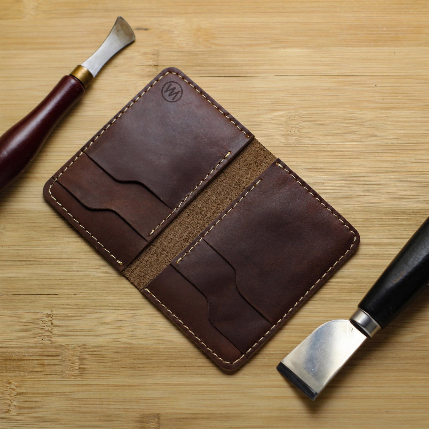 CARD HOLDER PURE LEATHER BROWN