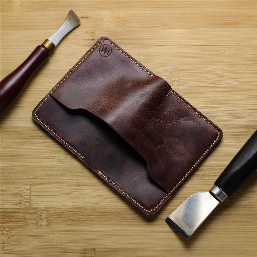 CASH POCKET CARD HOLDER BROWN